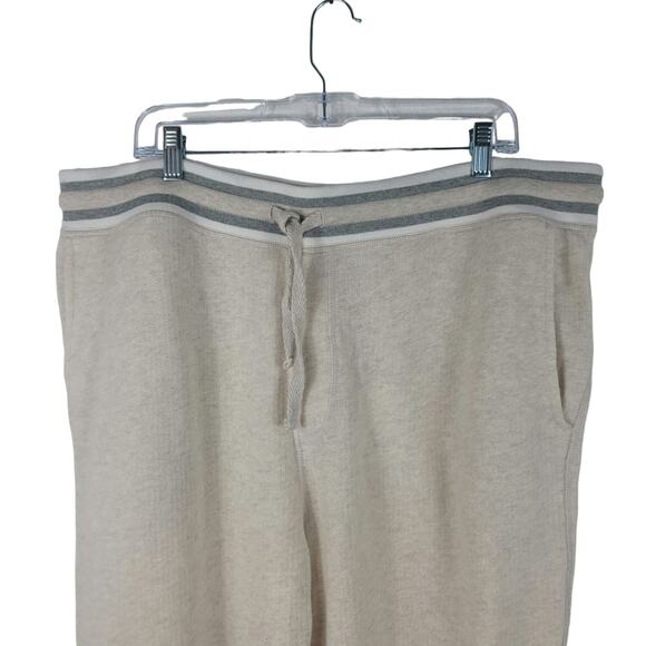 Gap Textured Terry Beige Soft Comfortable Winter Women's Sweatpants XL NWT - Picture 3 of 6